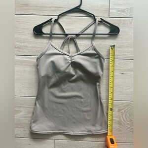 ALO Yoga Taupe Strappy Camisole - XS